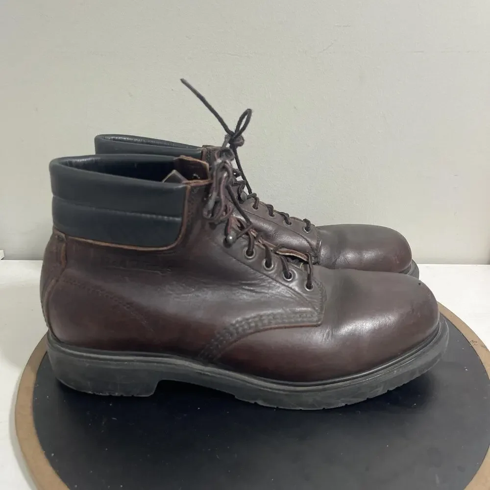 Red Wing Shoes Boots Mens Size 11 Brown Leather Work Oil Resistant Steel Toe USA